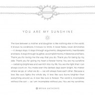 You Are My Sunshine Necklaces - Finish - Silver